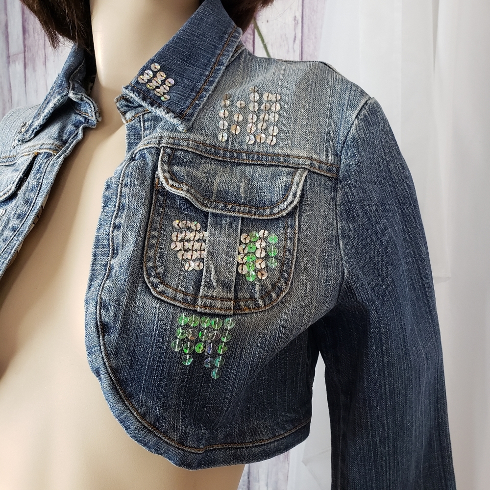 Evil Eye Denim Jacket Vest - Customized - Picture 3 of 16